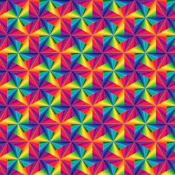 Printed HTV - #056 Pinwheel Rainbows