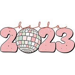 #1414 - Hello 2023 Disco Ball