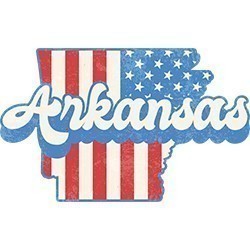 #0152 - Arkansas Retro Flag