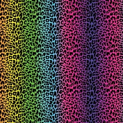  Adhesive  #184 Rainbow Leopard 14" x 5 Foot Roll 