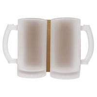 HOTTEEZ - 16oz Sublimation Beer Mug Frosted - 2PC