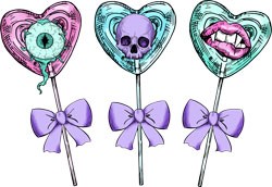 #1526 - Spooky Skull Trio Candy Pastel