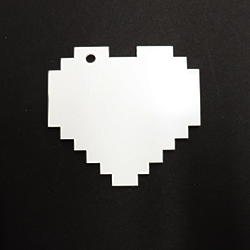 Acrylic Blank- Digital Heart