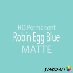 StarCraft HD Permanent Adhesive Vinyl - MATTE - 12" x 5 Foot - Robin Egg Blue