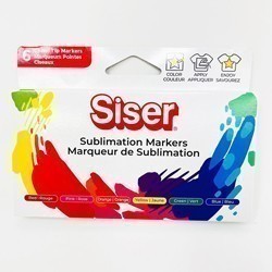 Siser Sublimation Markers - Primary 6 Pack