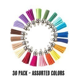 Keychain Tassels - 30 Piece Assorted Colors