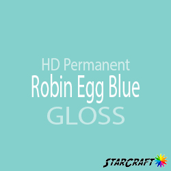 StarCraft HD Permanent Adhesive Vinyl - GLOSS - 12" x 24" Sheets - Robin Egg Blue