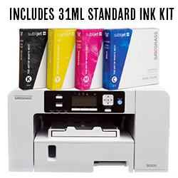 Sawgrass SG500 Sublimation Printer with Standard SubliJet-UHD Ink Package