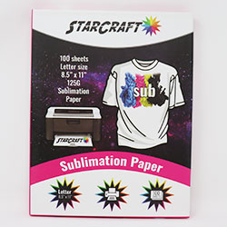 StarCraft Sublimation Paper 8.5 x 11 - 100 Pack