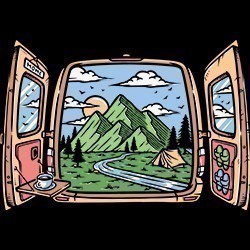 #0825 - Camping Van Doors
