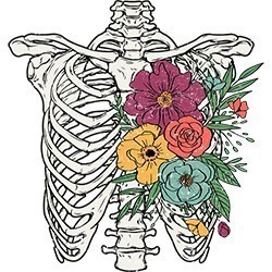 #0861 - Floral Skeleton