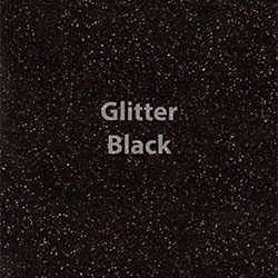 Siser GLITTER Black - 24"x12" Sheet