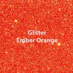 Siser GLITTER Ember Orange - 12"x1yd roll