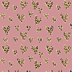  Adhesive #194 Leopard Hearts
