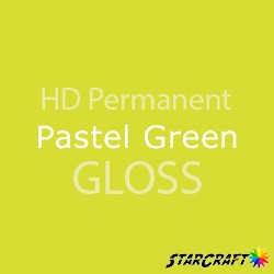 StarCraft HD Permanent Adhesive Vinyl - GLOSS - 12" x 24" Sheets - Pastel Green