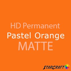 StarCraft HD Permanent Adhesive Vinyl - MATTE - 12" x 12" Sheets - Pastel Orange