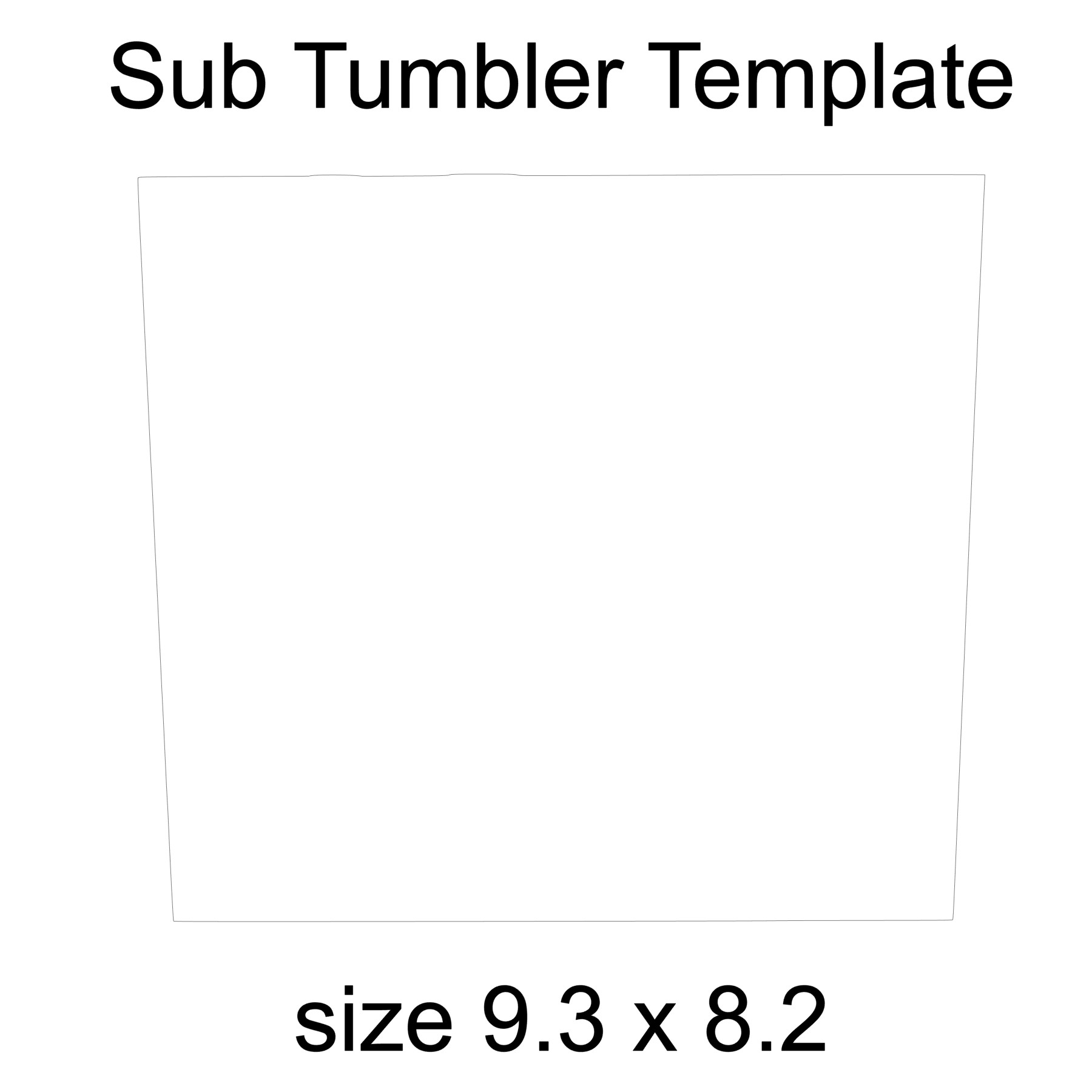 Sublimation Tumbler Template