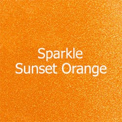 Siser SPARKLE-Sunset Orange 12" x 12" Sheet