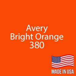 Avery - Bright Orange - 380 - 12" x 24" Sheet