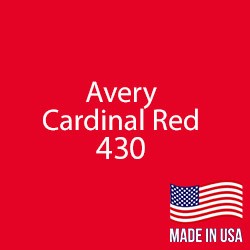 Avery - Cardinal Red - 430 - 12" x 24" Sheet