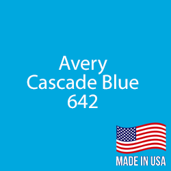 Avery - Cascade Blue - 642 - 12" x 24" Sheet