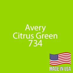 Avery - Citrus Green - 734 - 12" x 5 Foot 