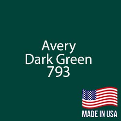 Avery - Dark Green - 793 - 12" x 24" Sheet
