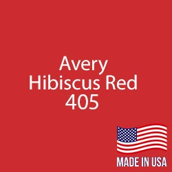 Avery - Hibiscus Red - 405 - 12" x 5 Foot 