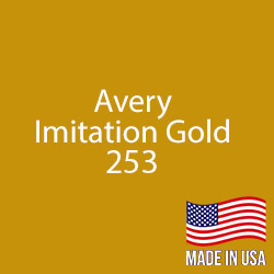 Avery - Imitation Gold - 253 - 12" x 10 Yard Roll