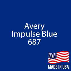 Avery - Impulse Blue - 687 - 12" x 12" Sheet 