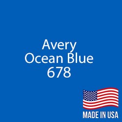 Avery - Ocean Blue - 678 - 12" x 24" Sheet