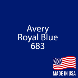 Avery - Royal Blue - 683 - 12" x 24" Sheet