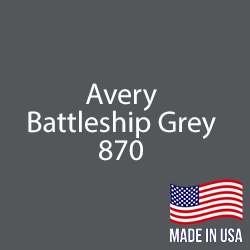 Avery - Battleship Gray - 870 - 24" x 10 Yard Roll 