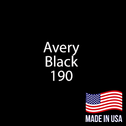 Avery - Black - 190 - 24" x 25 Yard Roll