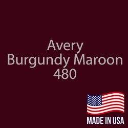 Avery - Burgundy Maroon - 480 - 12" x 24" Sheet