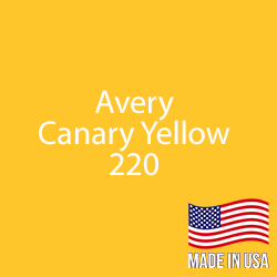 Avery - Canary Yellow - 220 - 12" x 5 Yard Roll