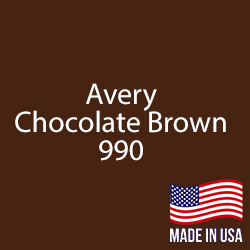 Avery - Chocolate Brown - 990 - 12" x 24" Sheet
