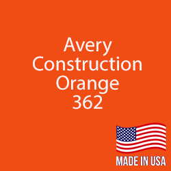 Avery - Construction Orange - 362 - 12" x 5 Foot 