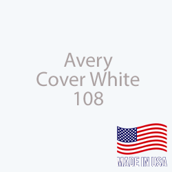 Avery - Cover White - 108 - 24" x 25 Yard Roll