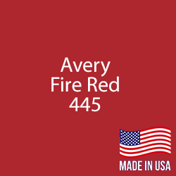 Avery - Fire Red - 445 - 12" x 5 Foot 