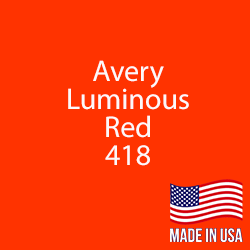 Avery - Luminous Red - 418 - 12" x 5 Foot 