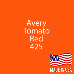 Avery - Tomato Red - 425 - 12" x 5 Foot 