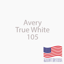 Avery - True White - 105 - 12" x 5 Foot 