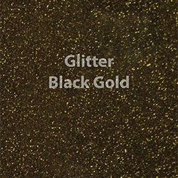 Siser GLITTER Black Gold - 24"x12" Sheet