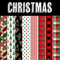 Christmas Printed Pattern Bundle - HTV