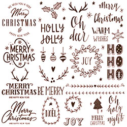 Christmas Typographs