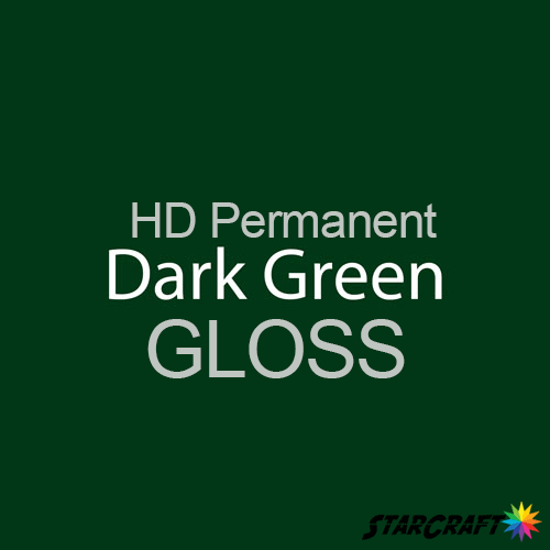 StarCraft HD Permanent Adhesive Vinyl - GLOSS - 12" x 5 Foot - Dark Green