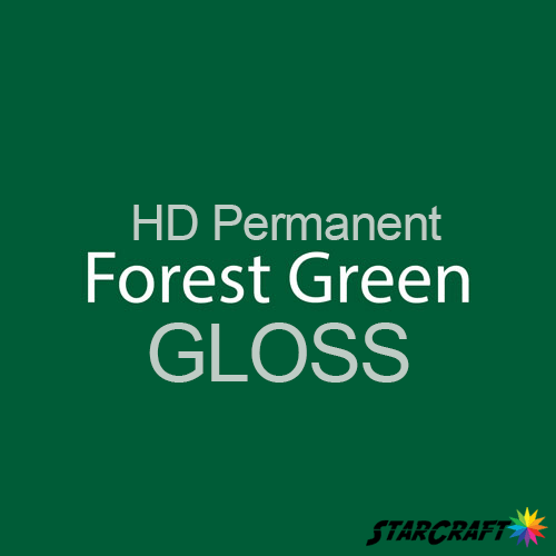 StarCraft HD Permanent Adhesive Vinyl - GLOSS - 12" x 5 Yard - Forest Green