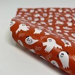 Faux Leather 12" x 12" Sheets - 043 Trick or Treat Ghosts