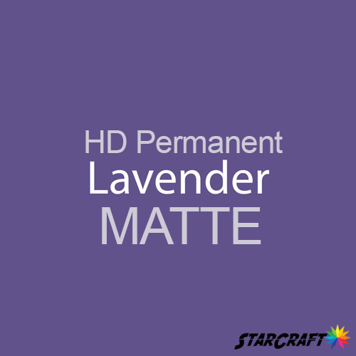 StarCraft HD Permanent Adhesive Vinyl - MATTE - 12" x 12" Sheets - Lavender